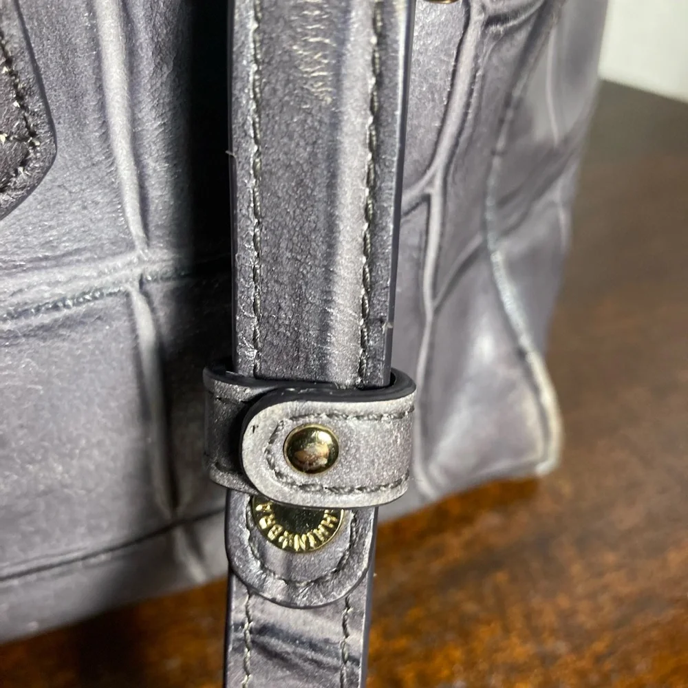 BRAHMIN MARISSA Elegant Gray Leather Handbag - Picture 8 of 14